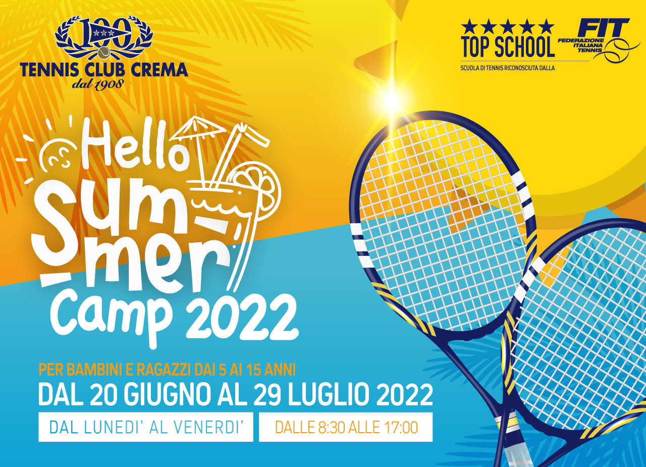 Summer camp 2022 - Tennis Club crema