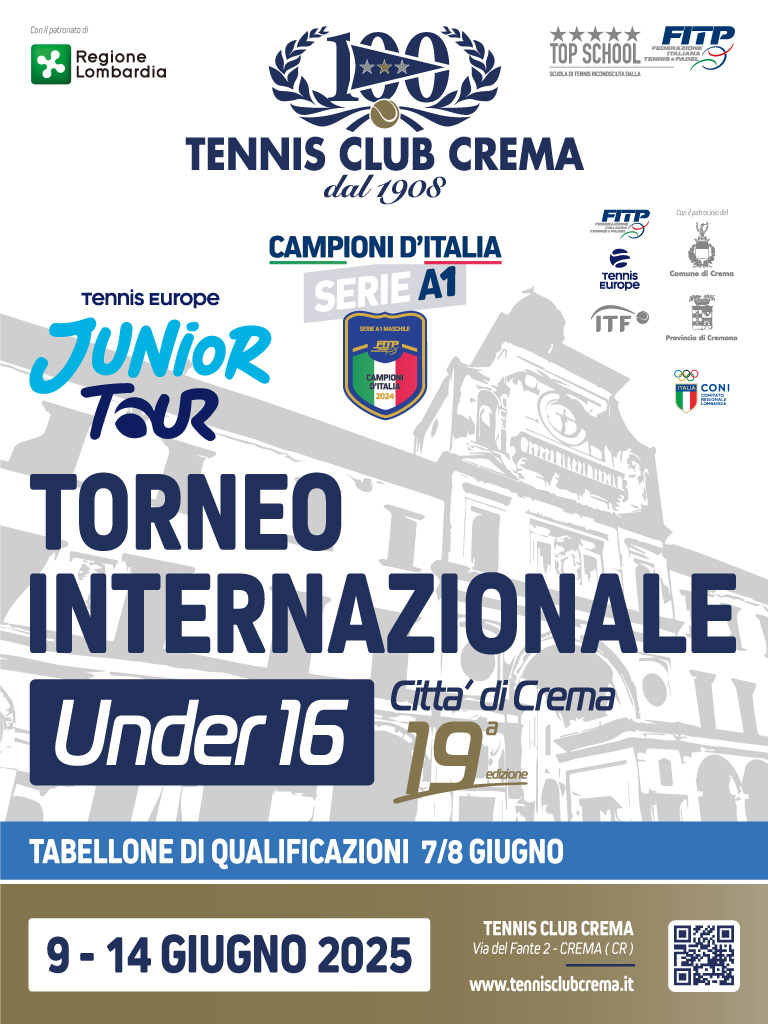 Torneo internazionale tennis Under 16